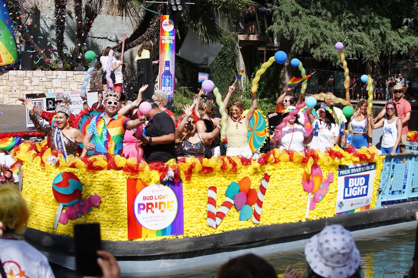 Pride float in gay San antonio 