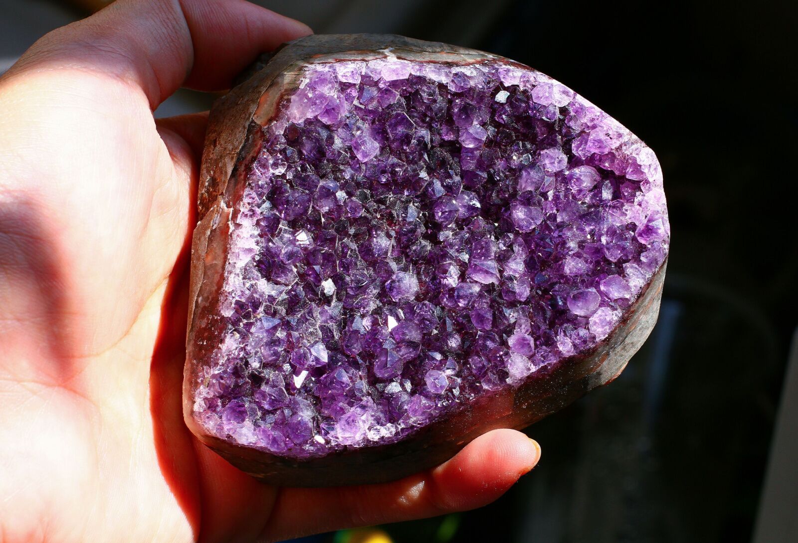 purple crystal geode