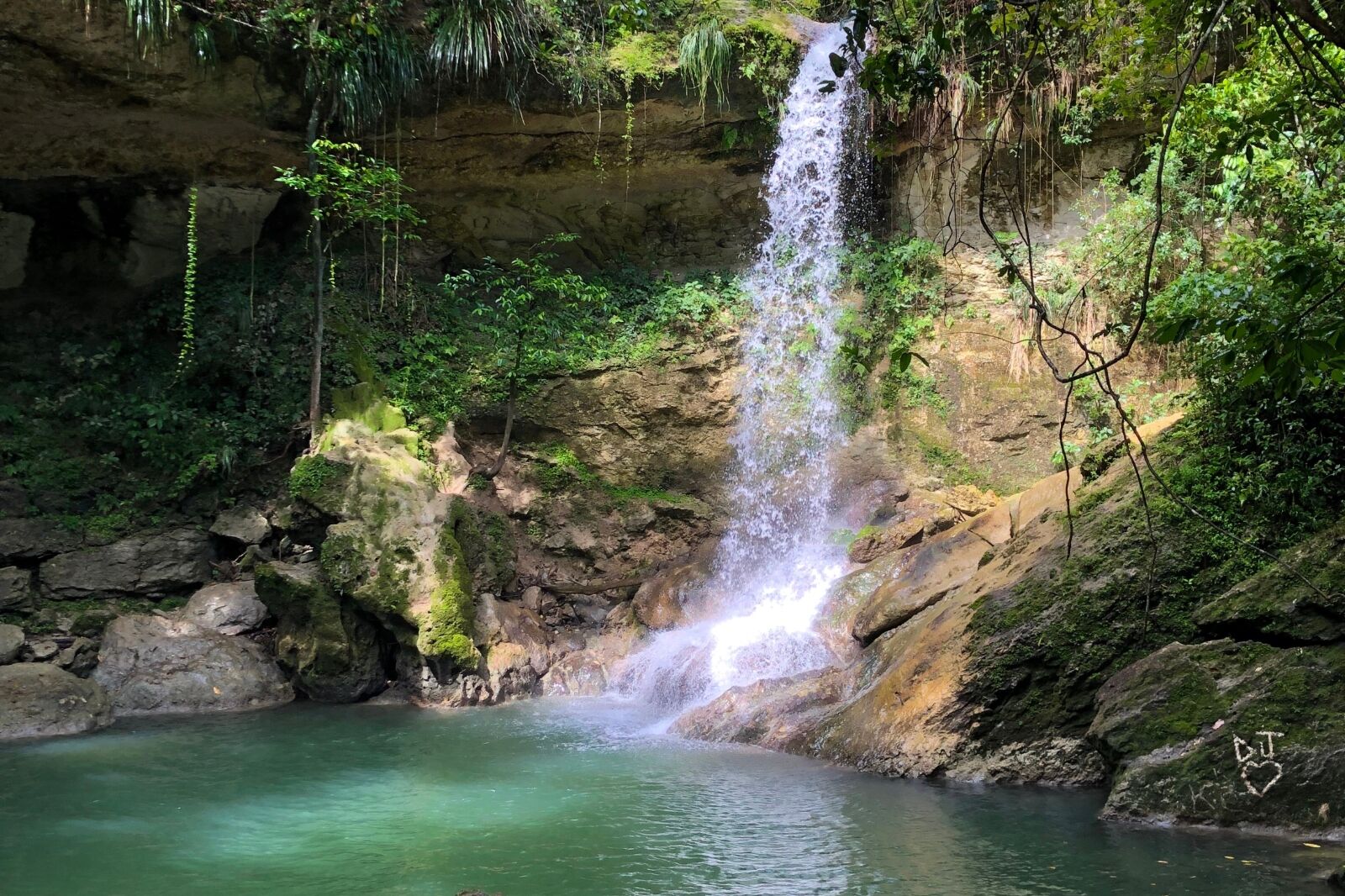 Gozalandia falls in Puerto Rico