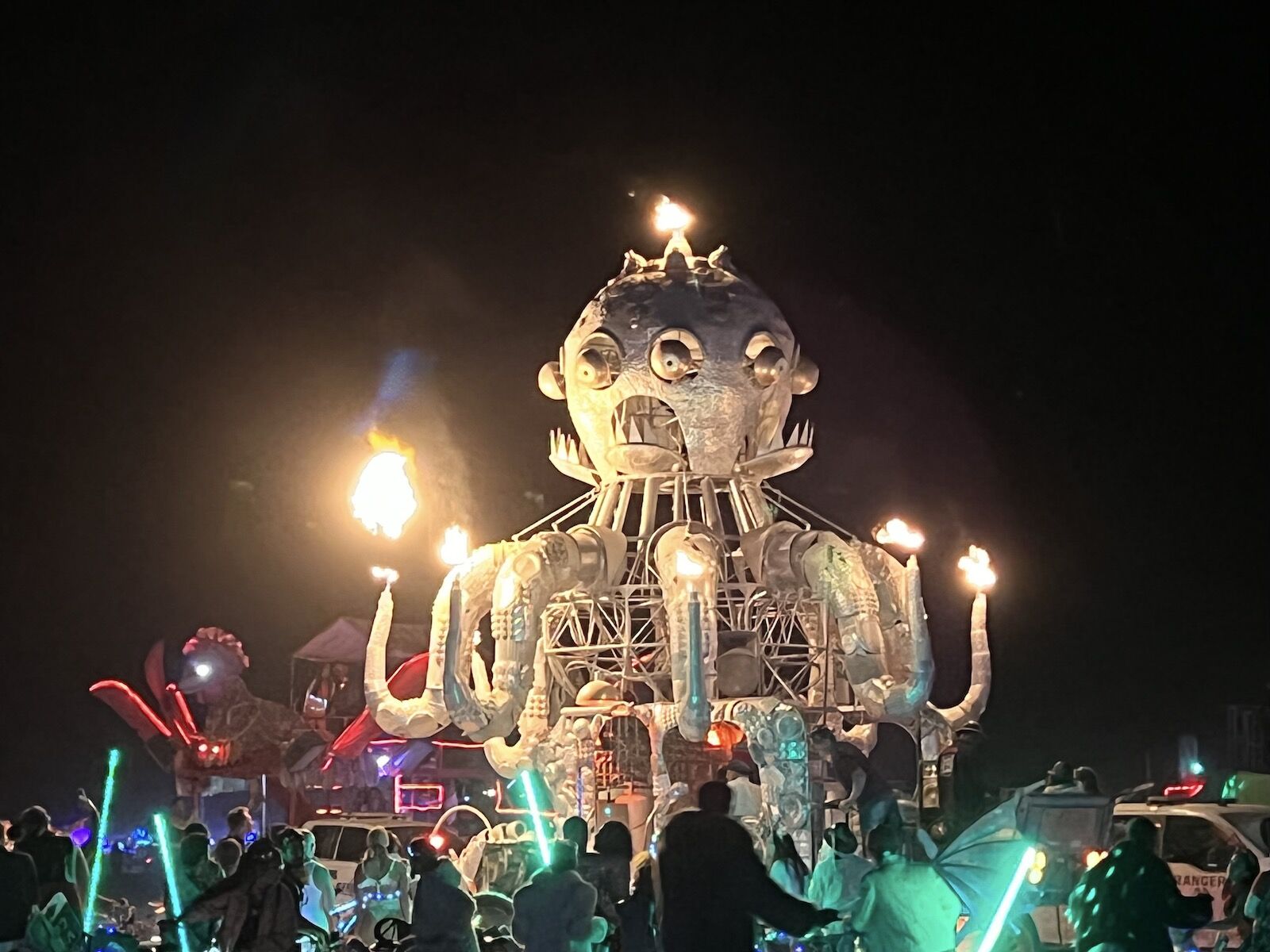 Art from Burning Man 2022: "El Pulpo Magnifico" by Duane Flatmo