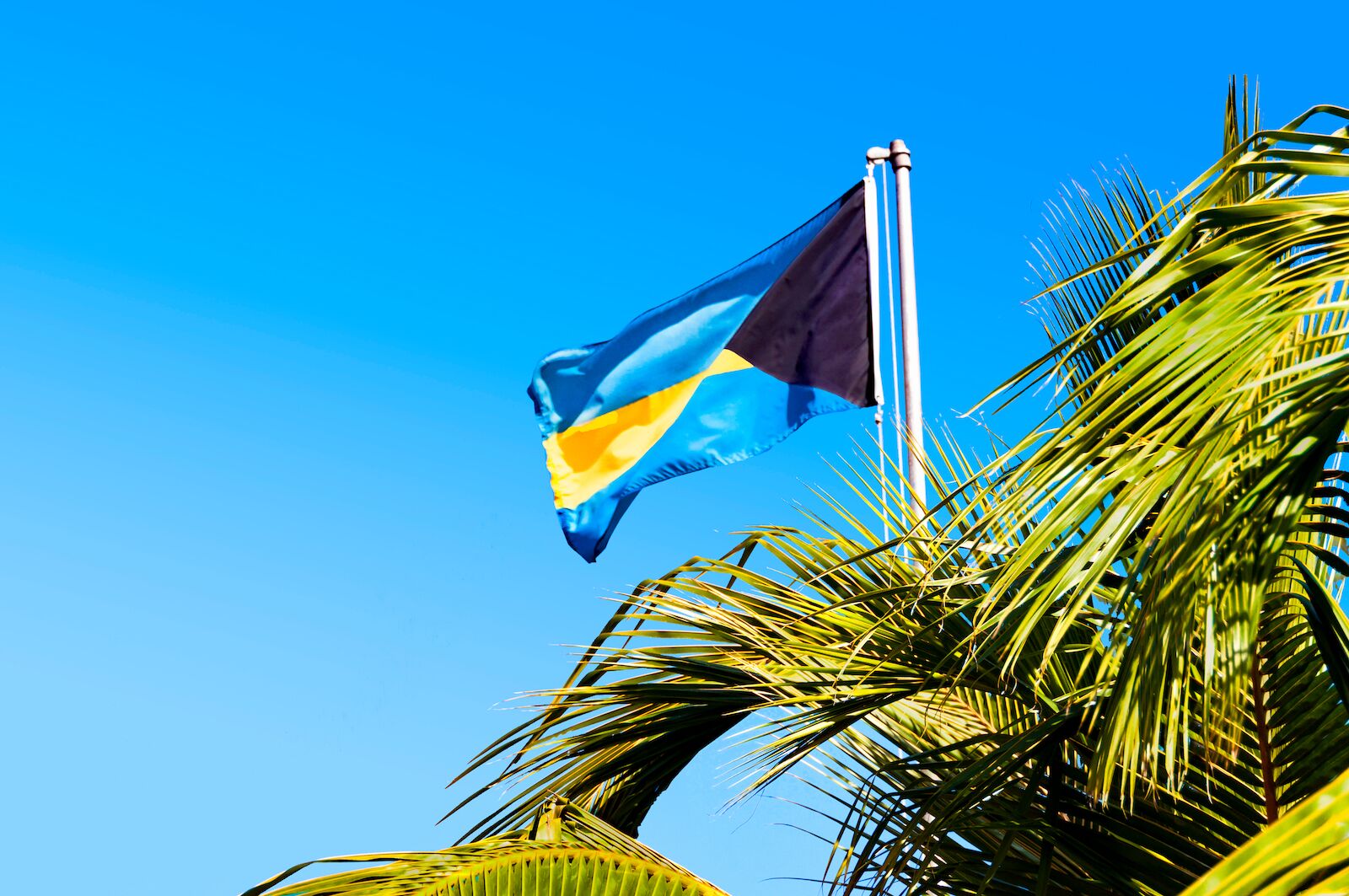Caribbean flags: The Bahamas