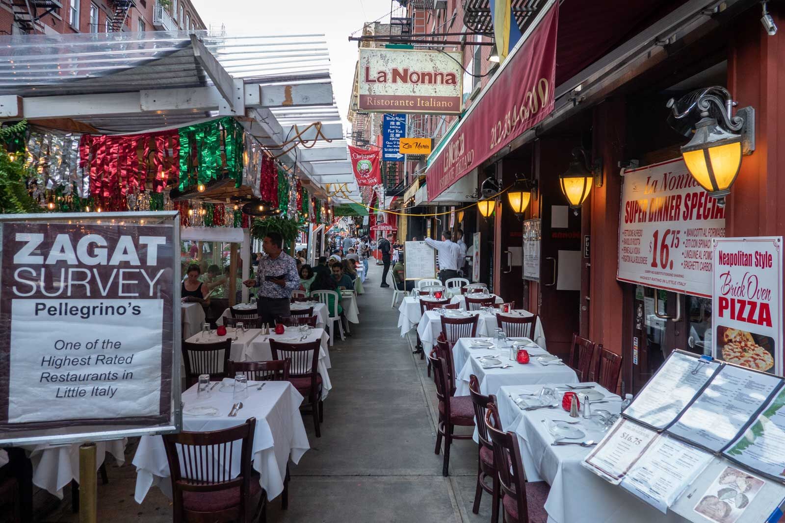 La Nonna Little Italy NYC Sidewalk View 