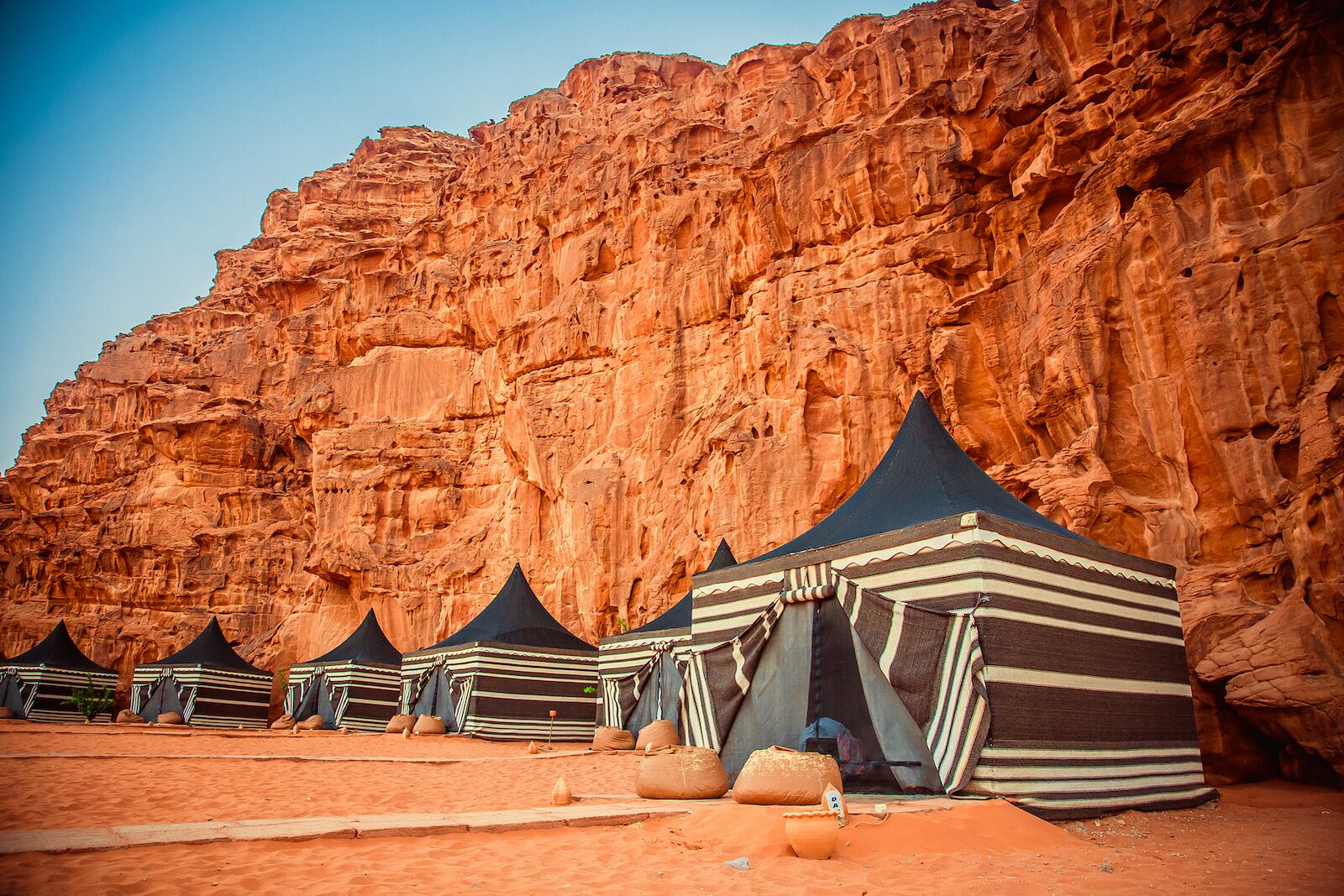 bedouin camping in wadi rum, jordan