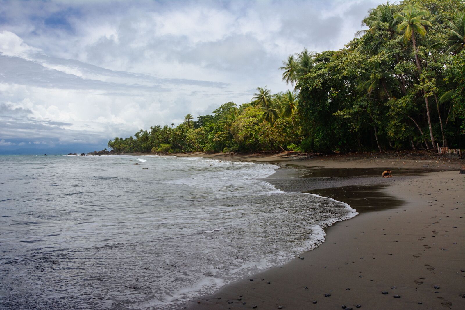black-sand beach costa Rica pavones