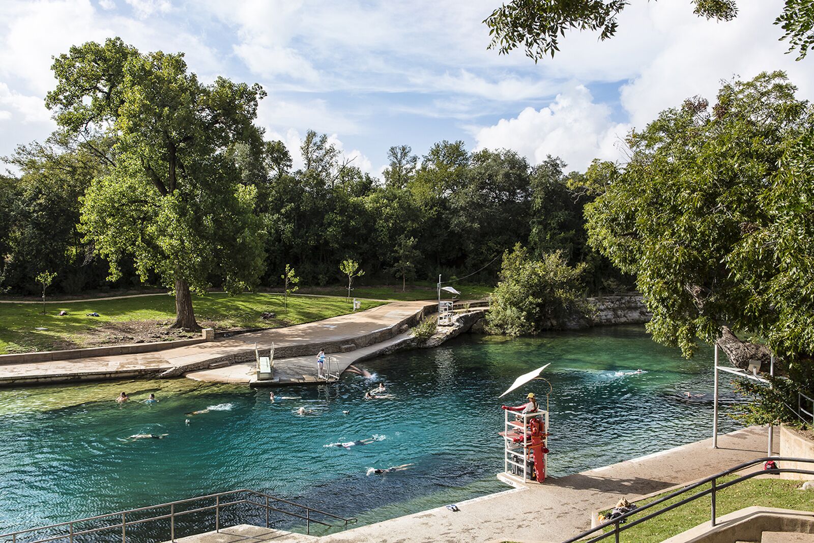 Things to do in Austin include swimming in Barton Springs