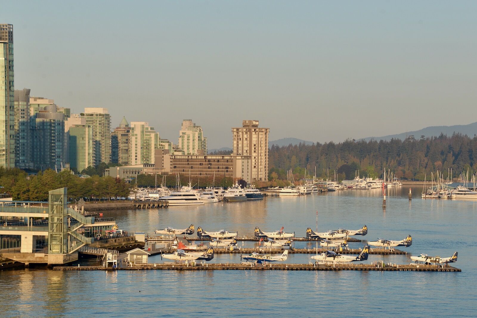 Float plane airport in downtown Vancouver, Canada
