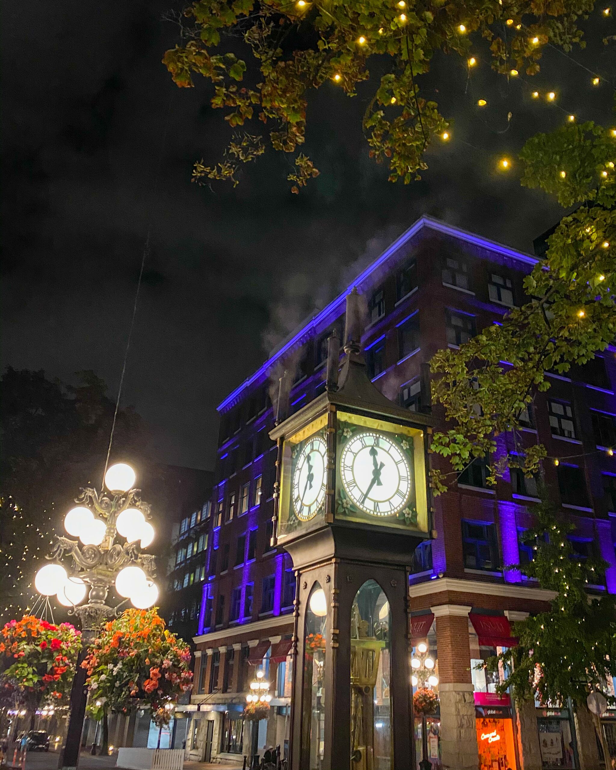 The Gastown steam clock in Vancouver