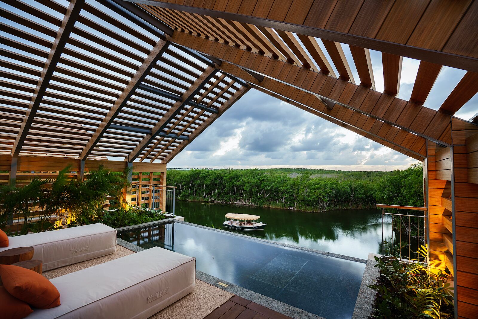Better view of the private rooftop pool at the bayan tree mayakoba lagoon suite