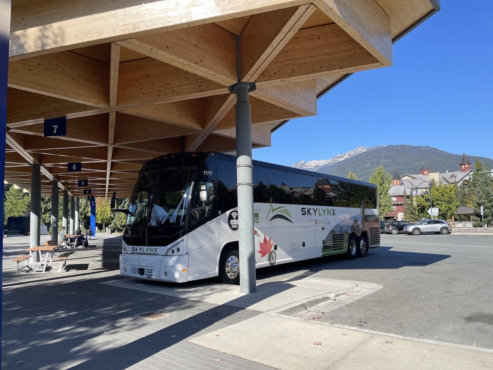 The Skylynx bus is one of the way to get to Whistler, Canada