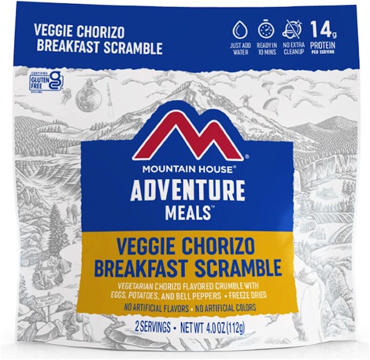 Packaging for the Adventure Meals breakfast scramble