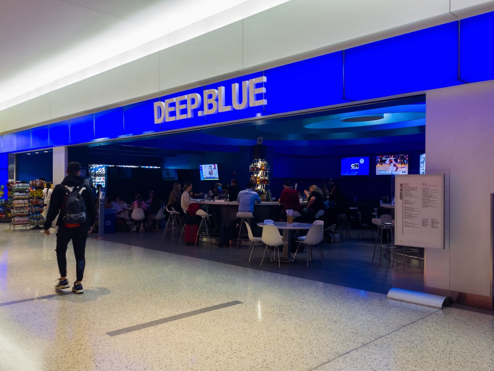 The best airport food is at this restaurant, Deep Blue in JFK airport