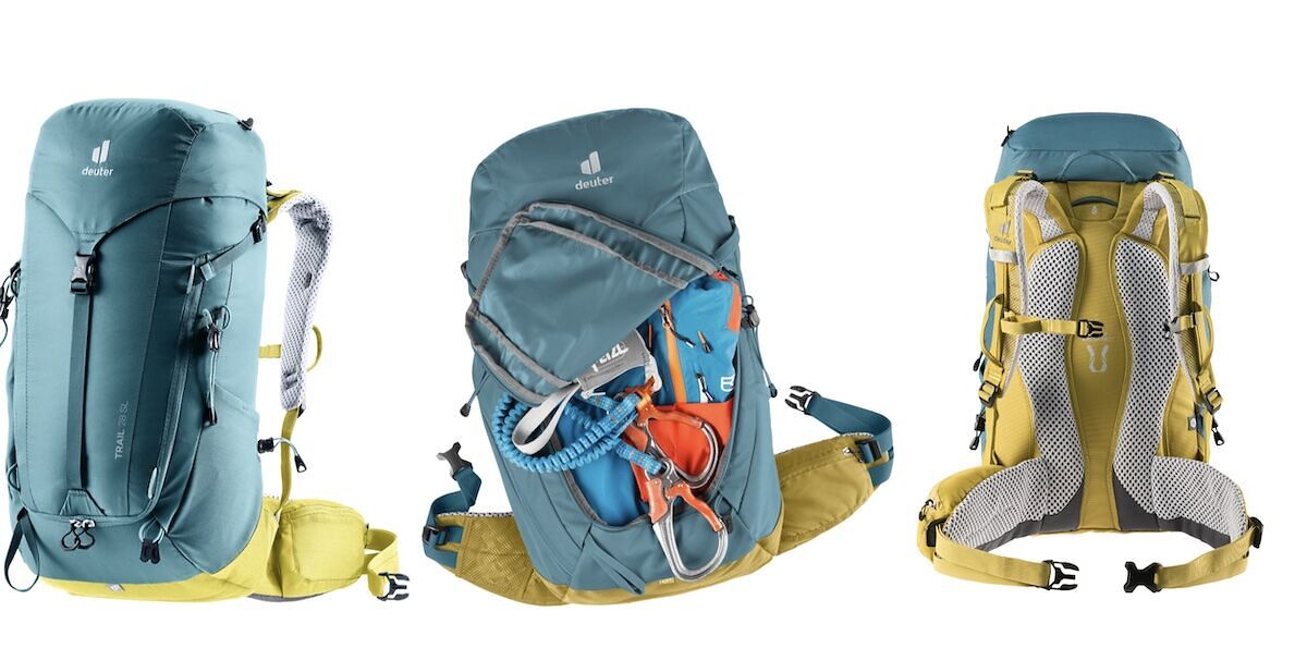 Deuter Trail 28 SL Zaino Escursionismo Donna – Sistema Airstripes – Porta Casco – Telaio Delrin – Blumen