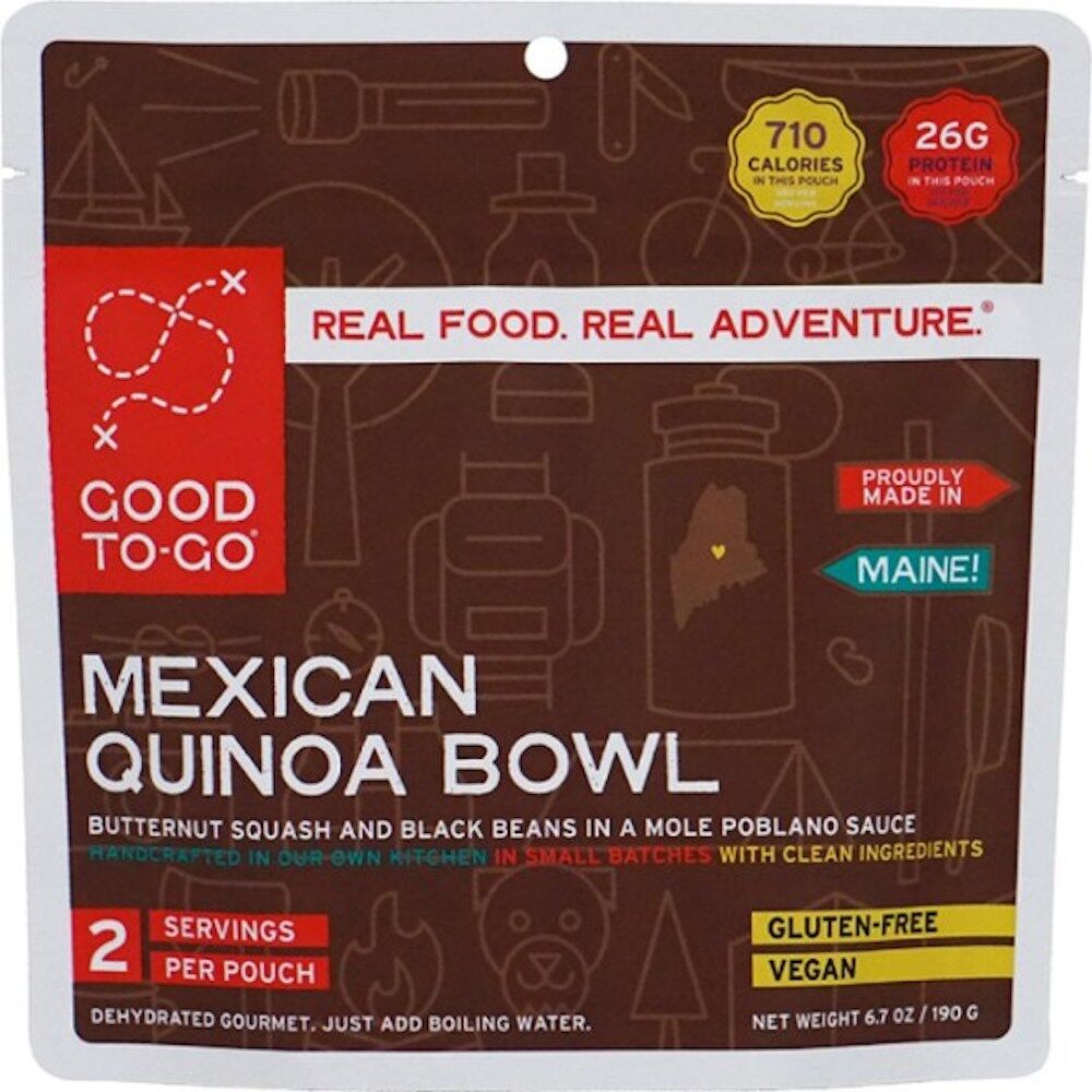 Good To-Go Mexican Quinoa bowl is one the most delicious dehydrated meals to take camping