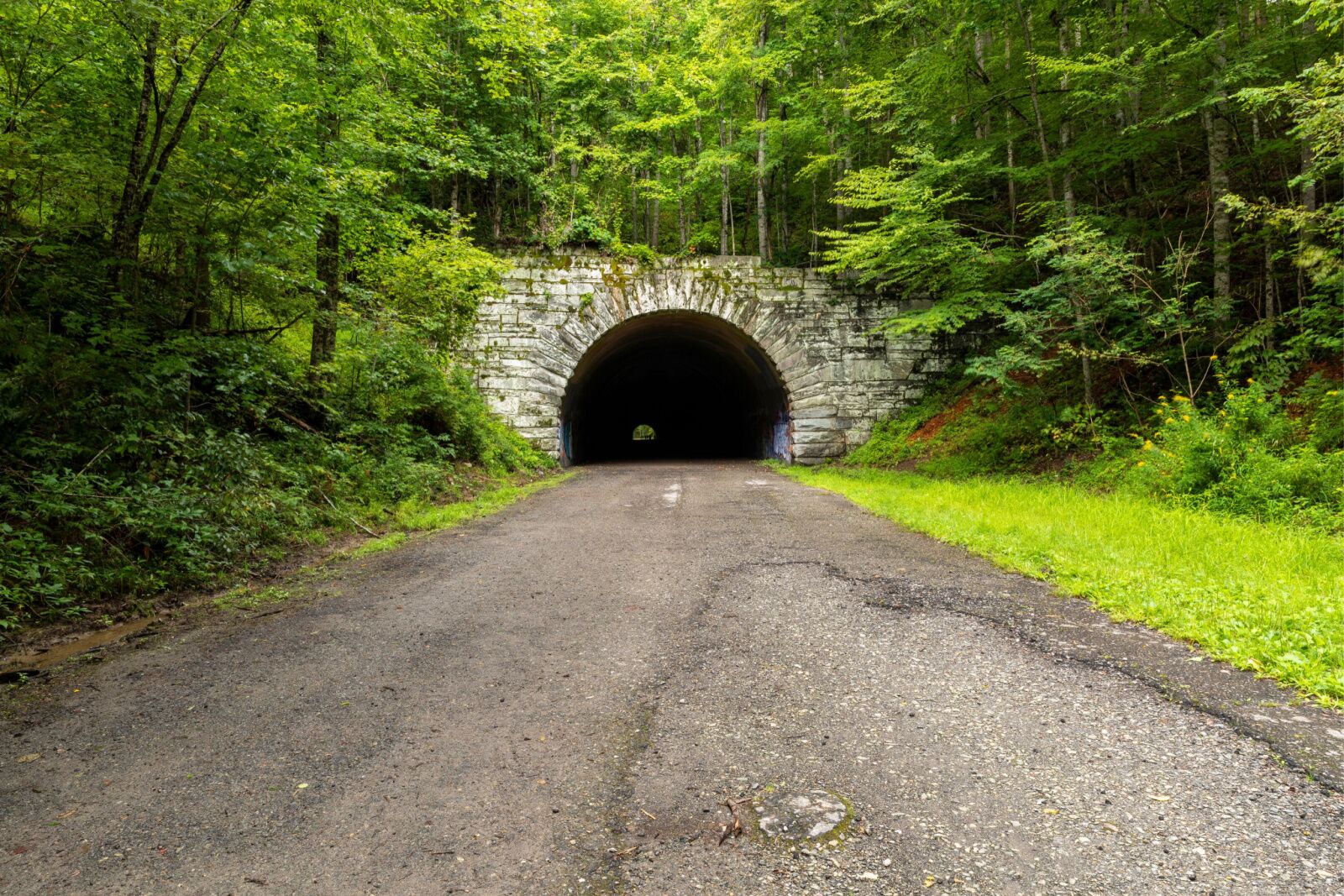 haunted trails hike tunnel