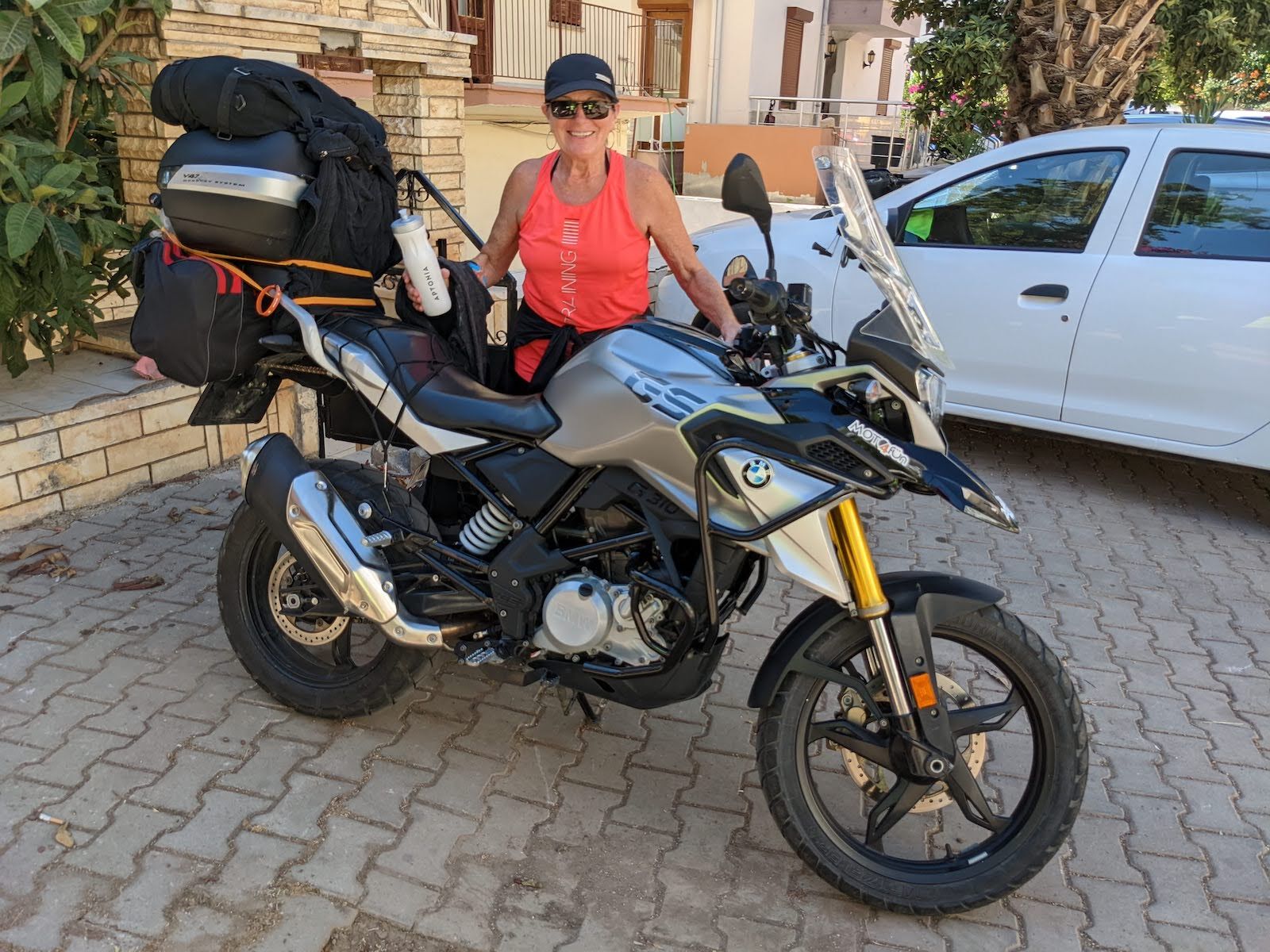 preparing motorcycle ride turkish coast