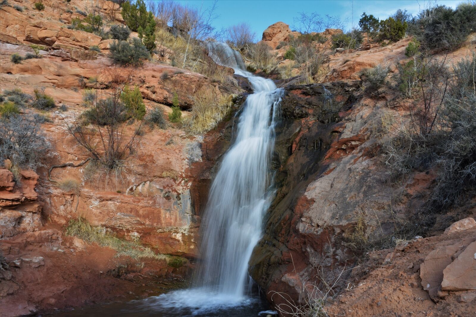 Faux Falls one of the best waterfalls in Utah 