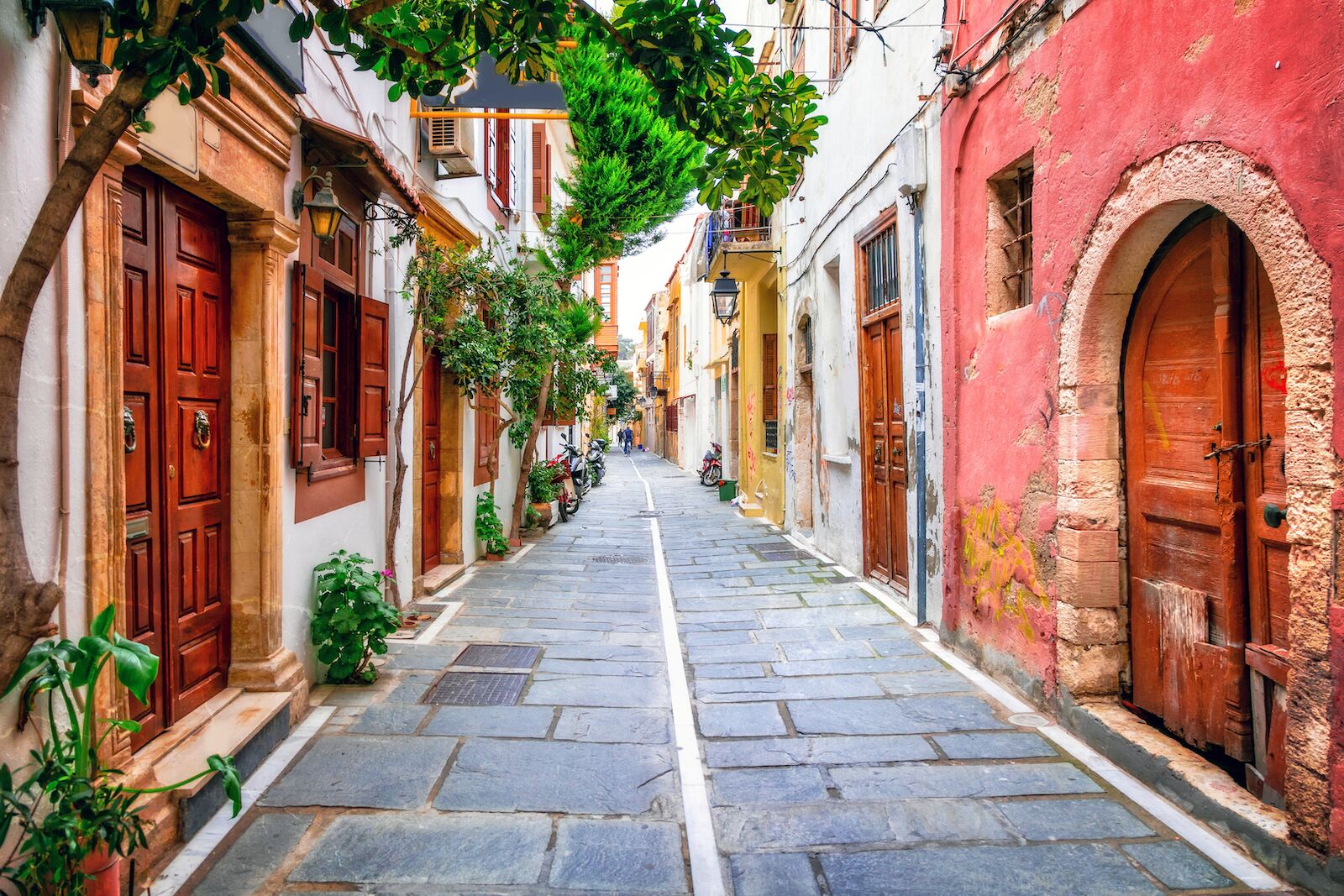 Best time to visit Greece: A narrow street in Crete