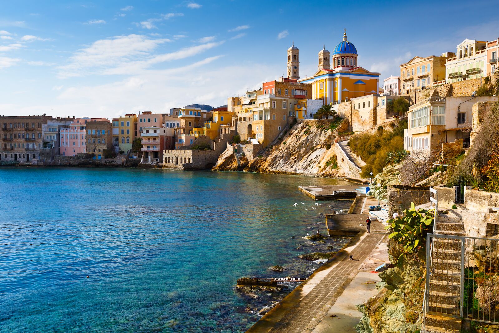 Best time to visit Greece: View of the island of Syros
