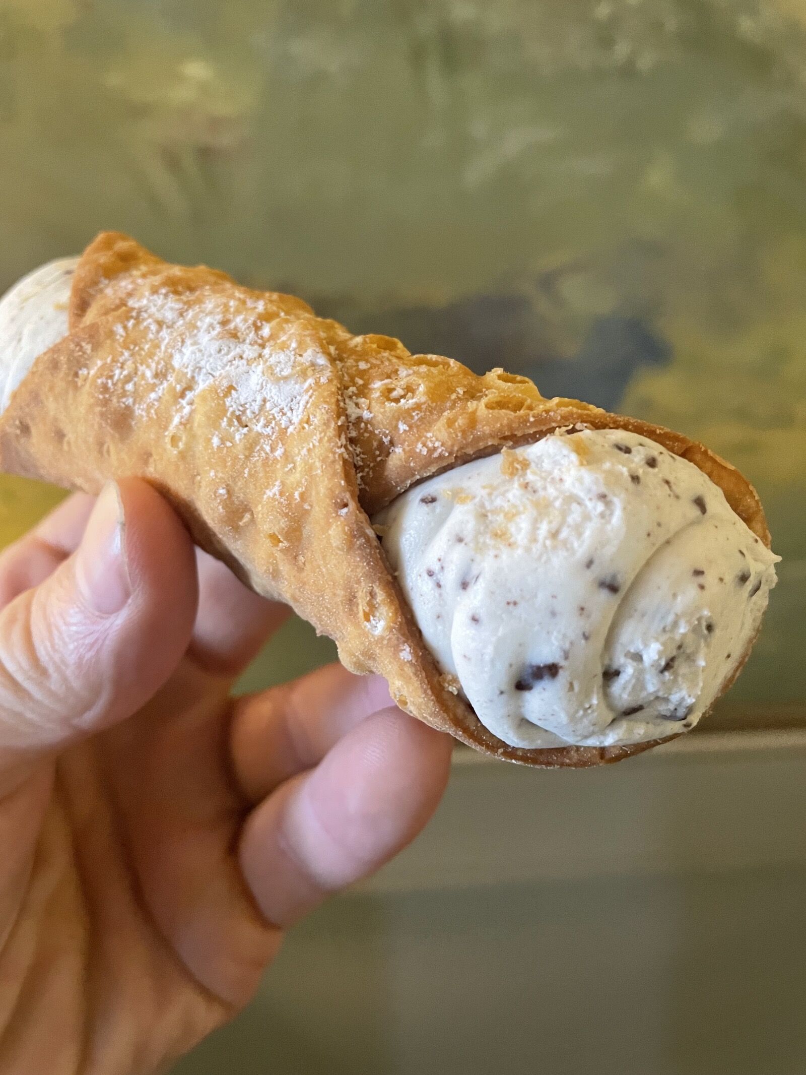 eating a cannoli from pastiche is one thing to do in providence in winter