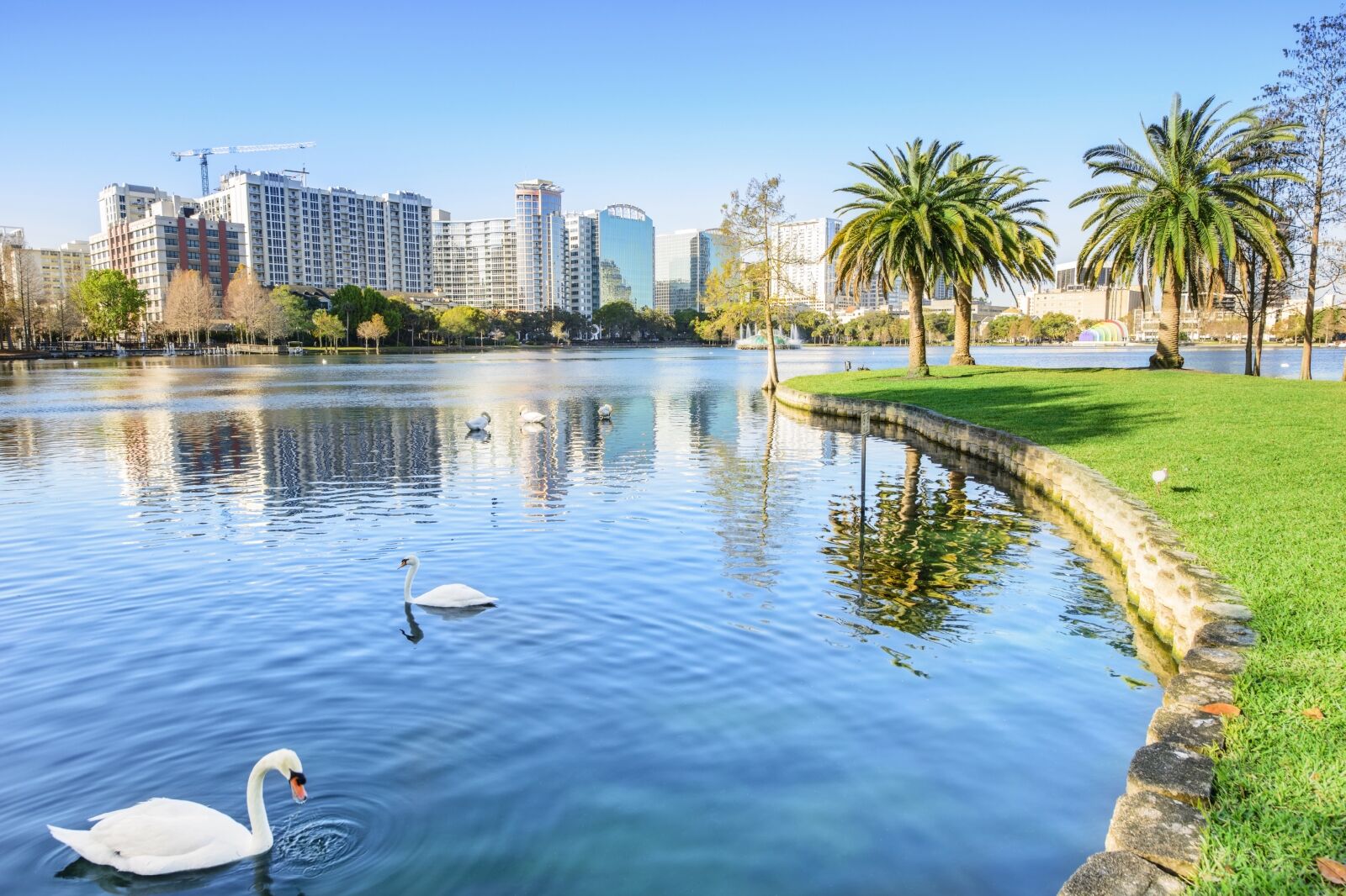 Located in Lake Eola Park, Orlando, Florida. One of the best outdoors things to do in Orlando