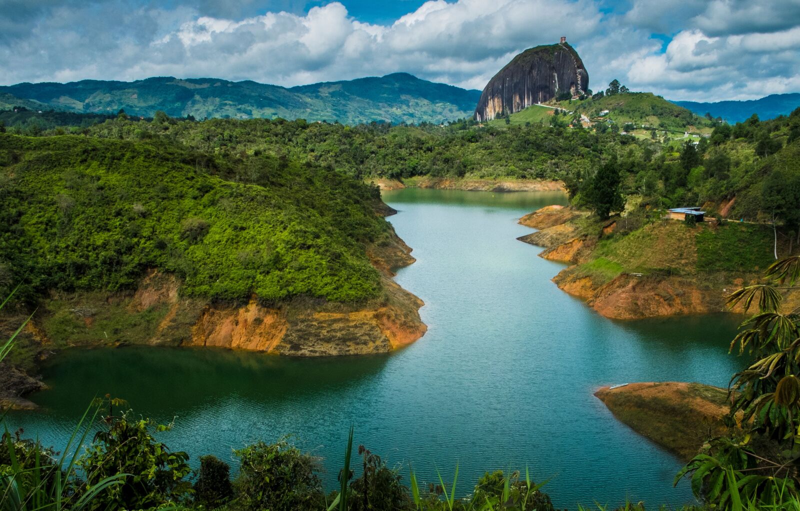 The Peñol stone, at Guatape dam