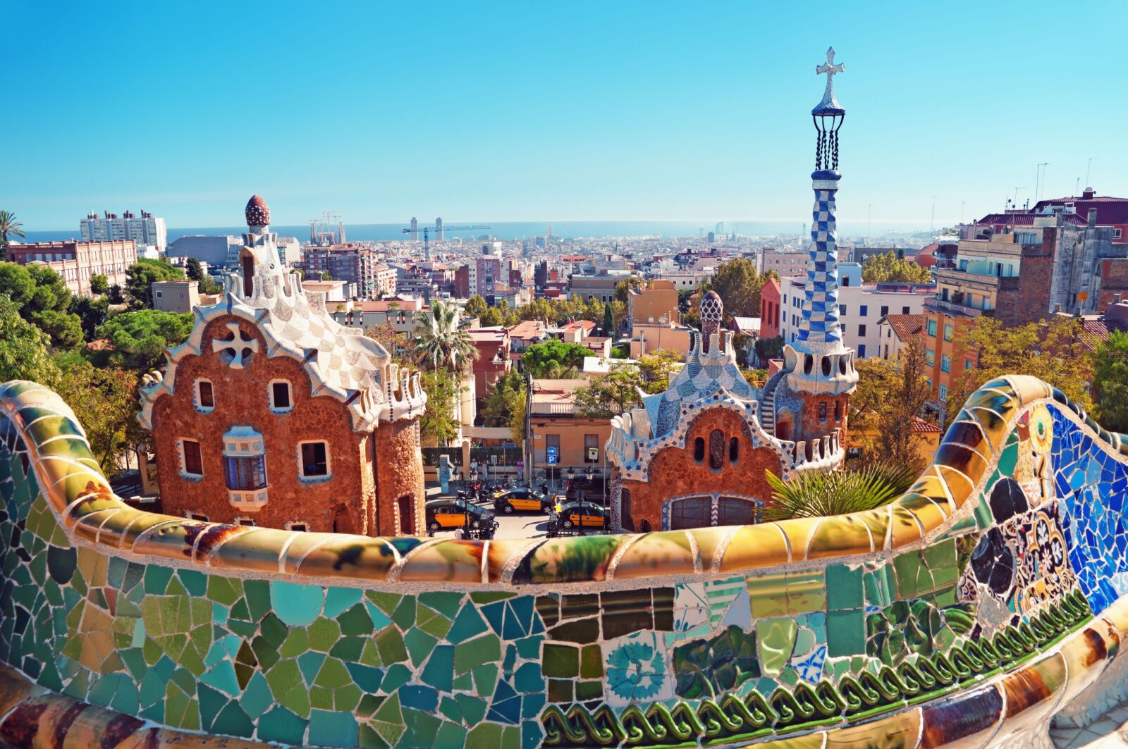 parc guell, one of the best parks in barcelona and all of europe