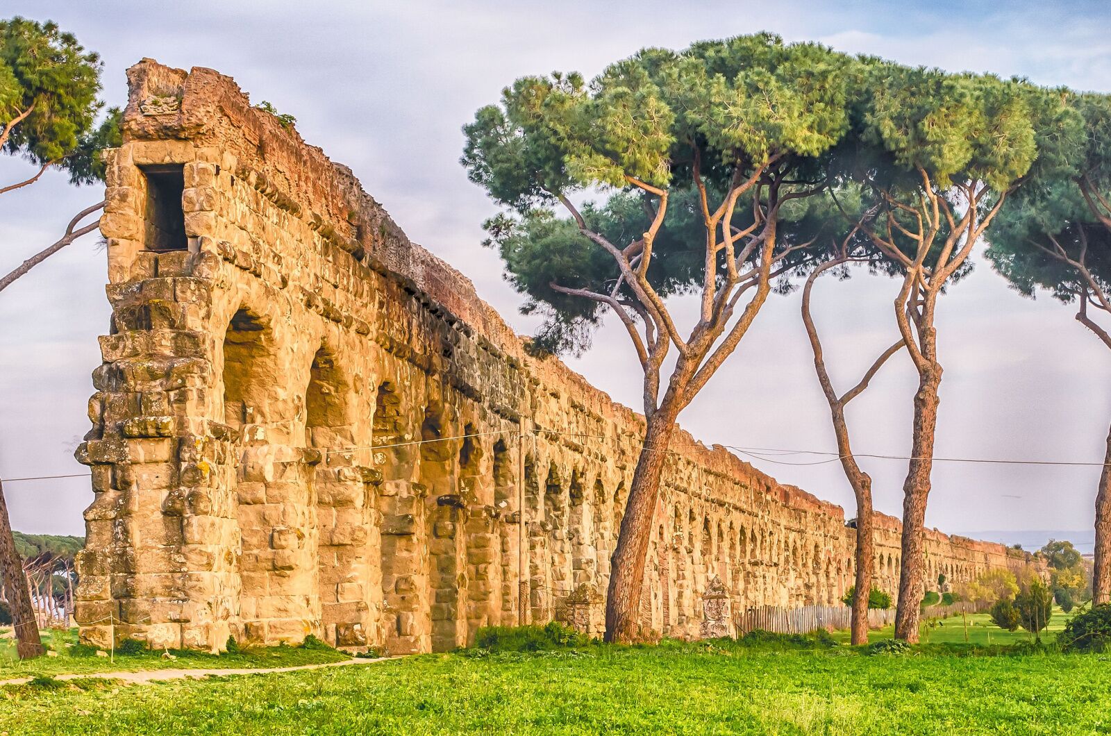 parks in rome, italy - the protected aqueducts 