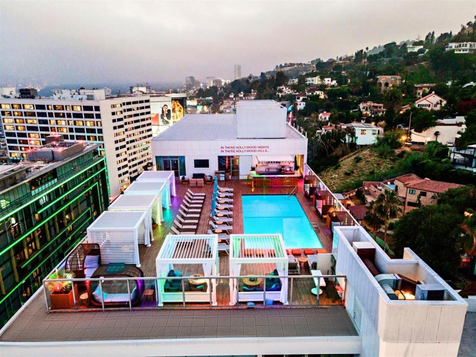 rooftop pool at andaz west hollywood
