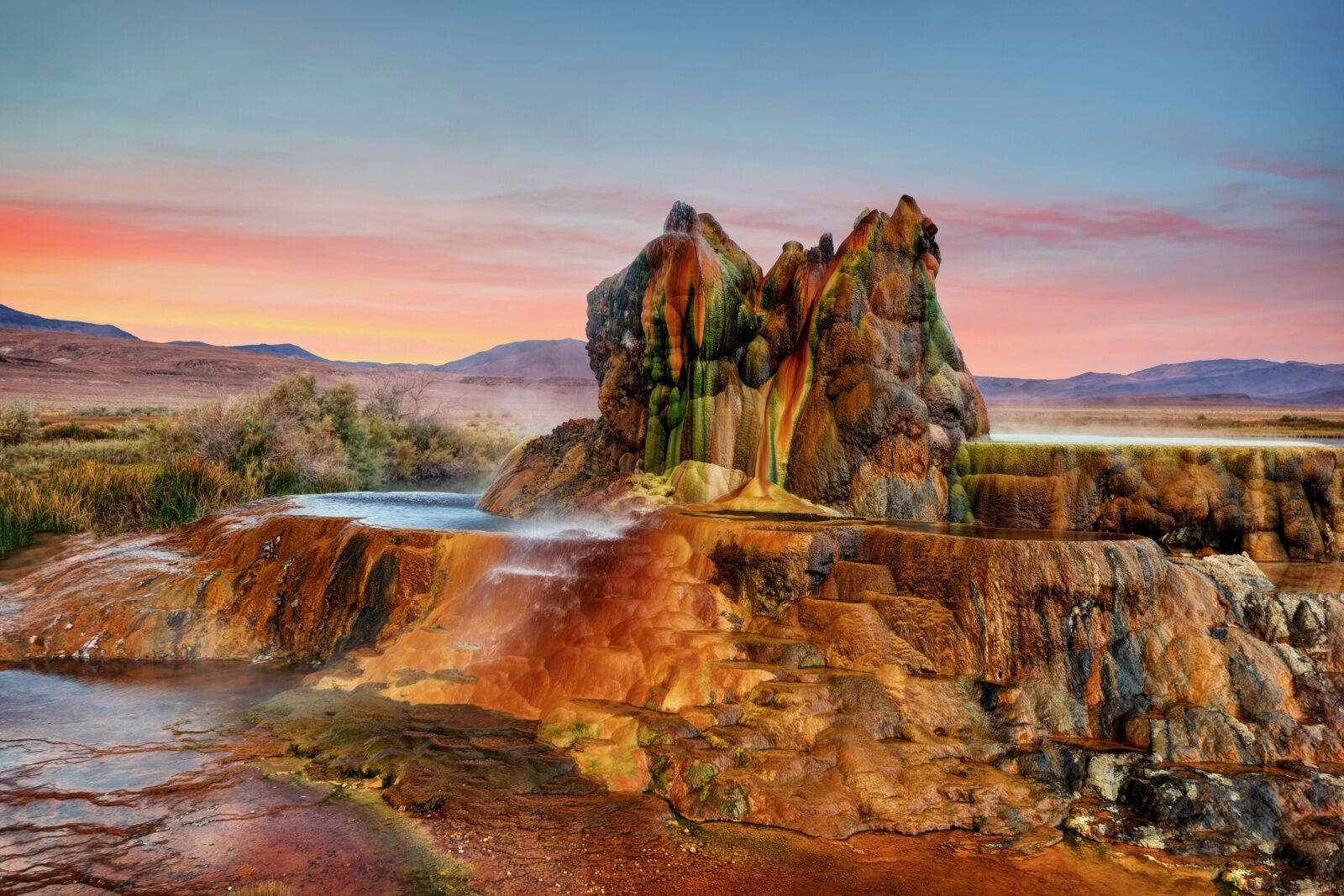 Fly Geyser, one of the best reno day trips in the dessert