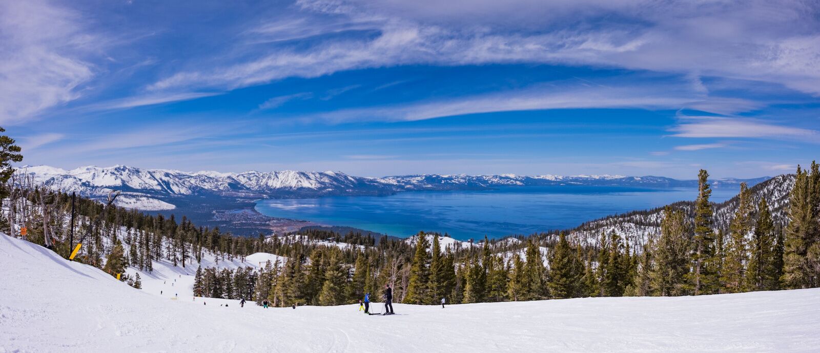 Heavenly Lake Tahoe ski resort - view of lake from trails 