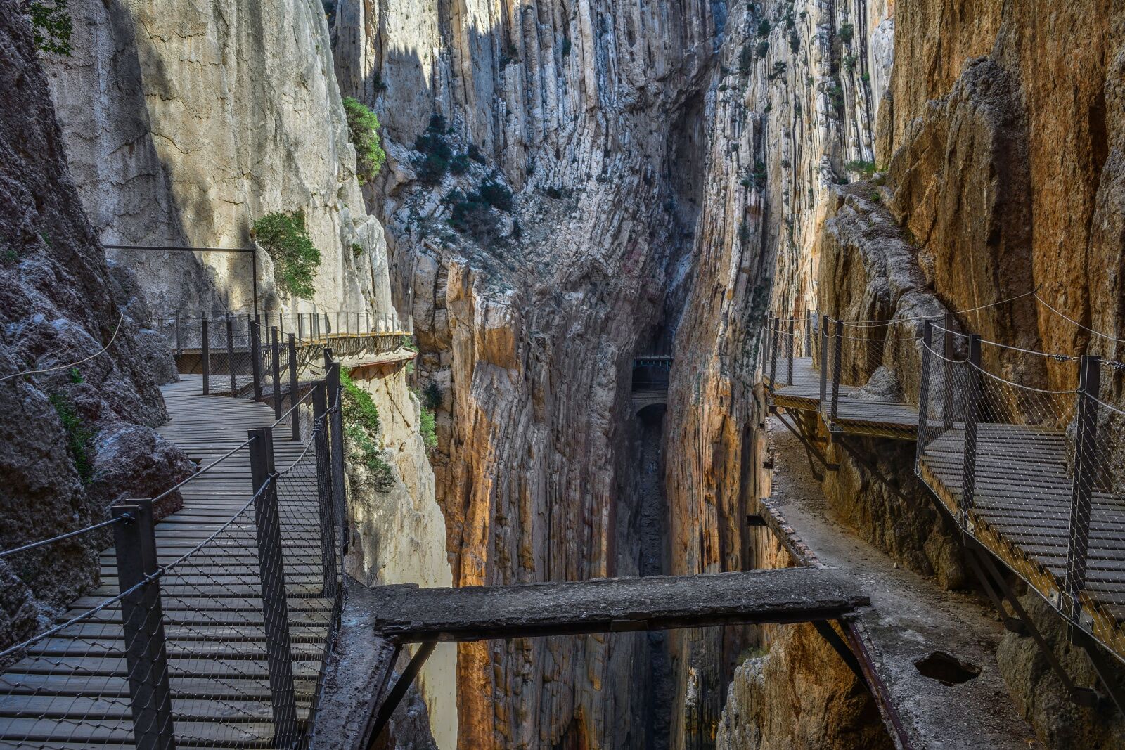 old and new trails of the caminito del rey in spain