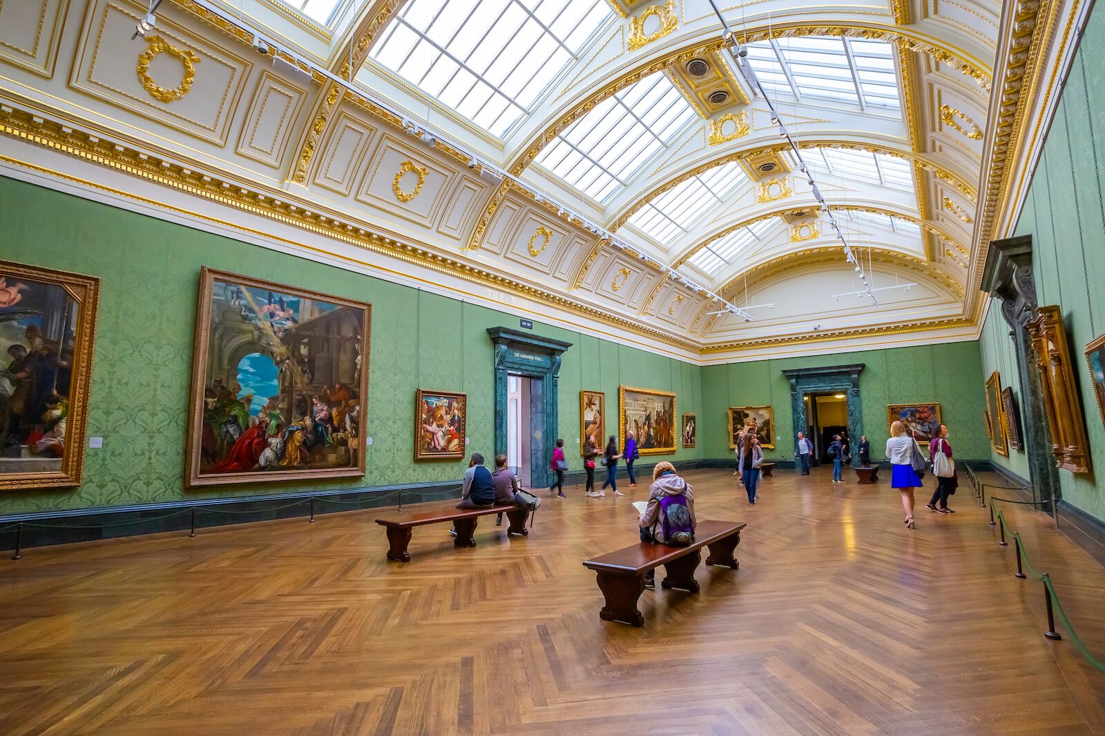 Inside the National Gallery, one of London's best museums