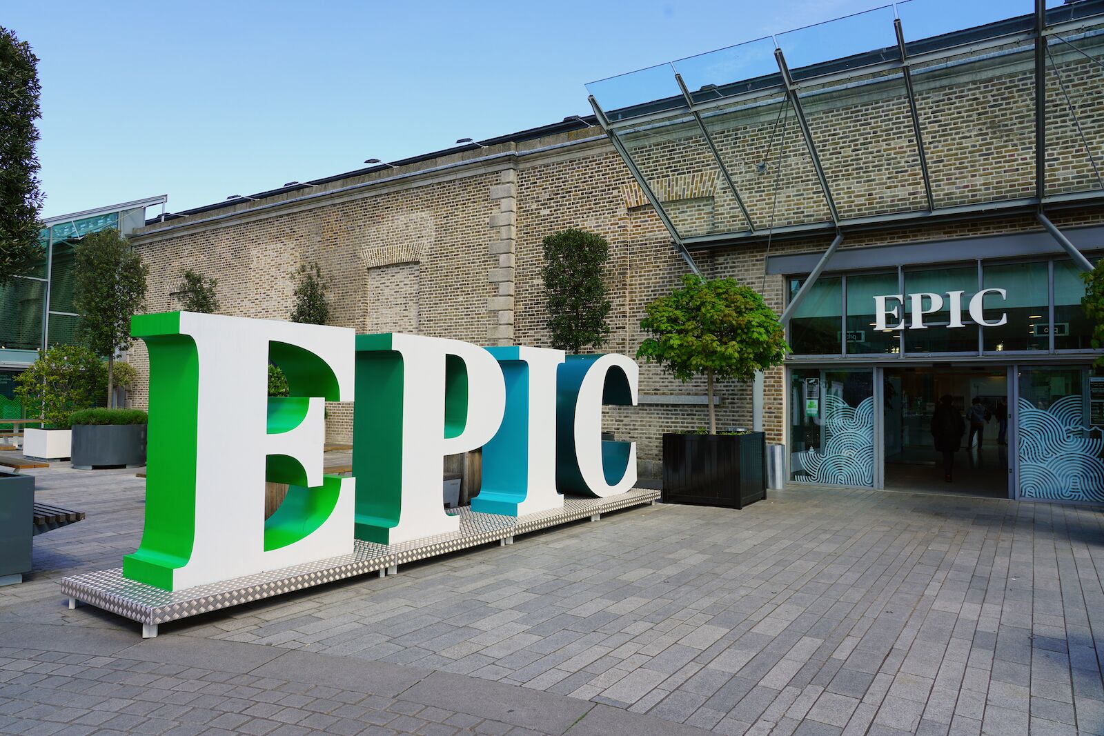 Museums in Dublin: View of EPIC The Irish Emigration Museum, an interactive museum about the history of the Irish diaspora located in the Docklands in Dublin.