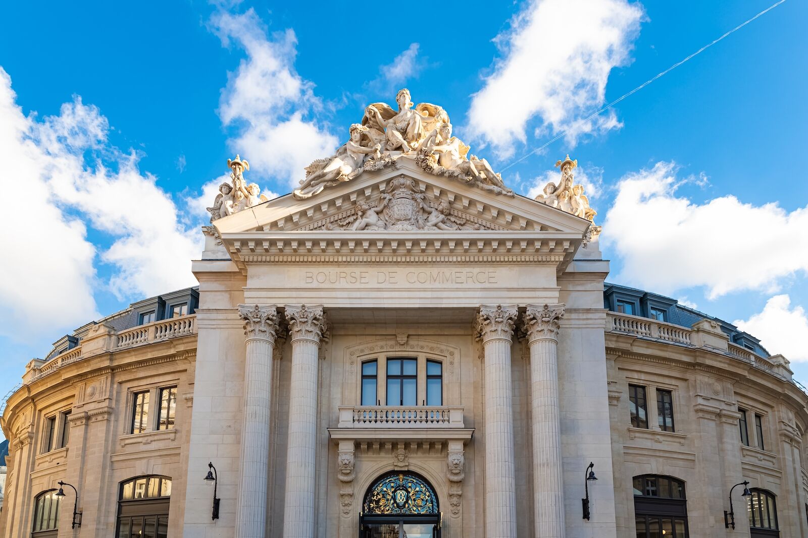 Paris museums: Exterior of the Bourse Commerce, a museum of modern art in Paris