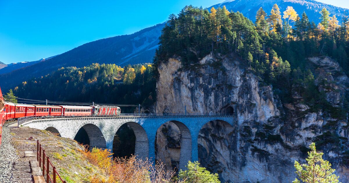 How to See the Swiss Alps Via the Beautiful Albula Railway