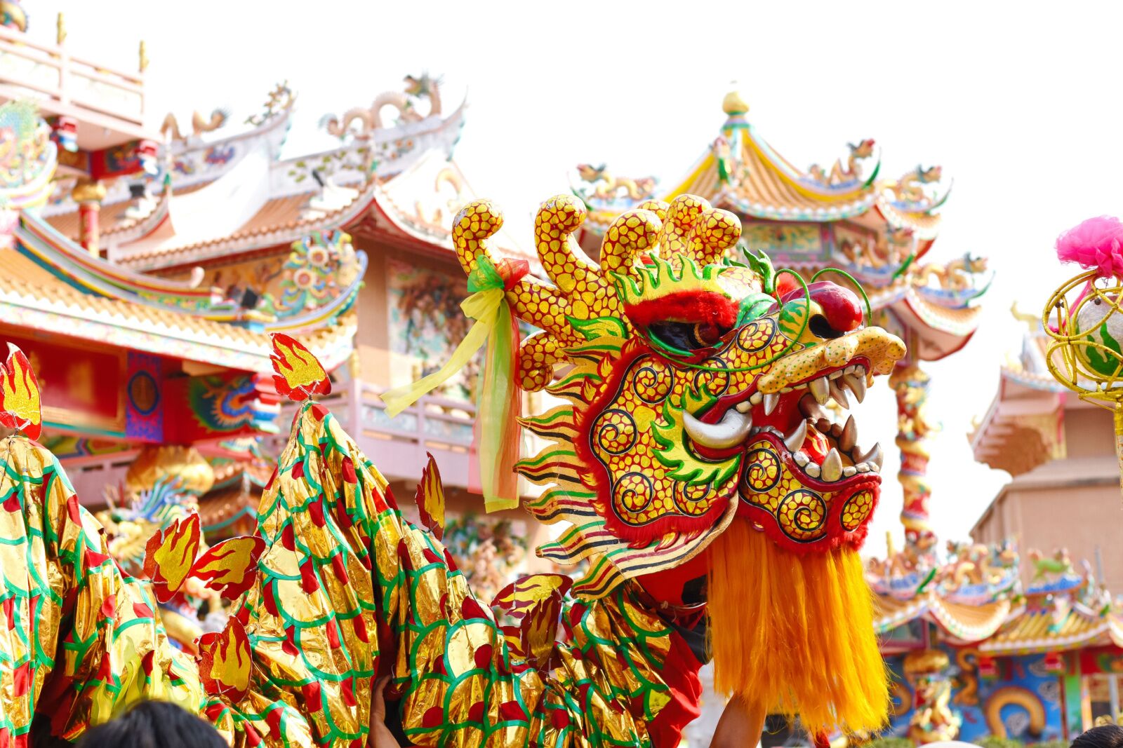 Chinese new year in bangkok - lion costume 
