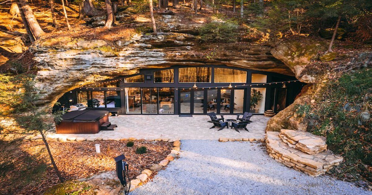 Stay Inside A Cave At Hocking HIlls Dunlap Hollow