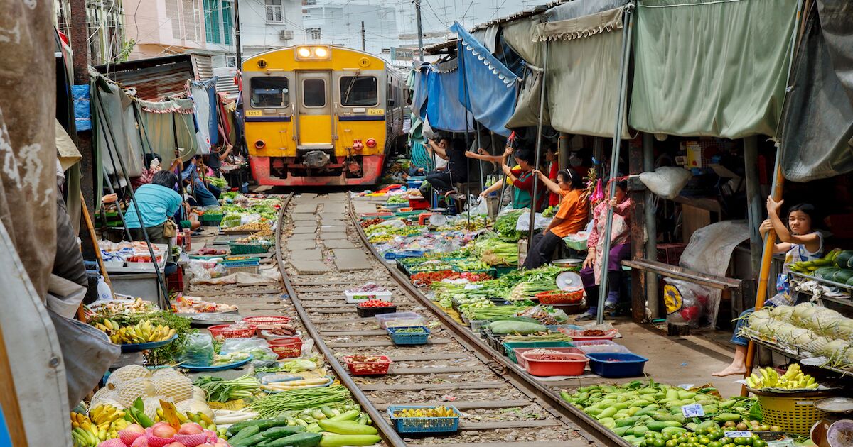 Why Bangkok's Maeklong Railway Market Is so Special