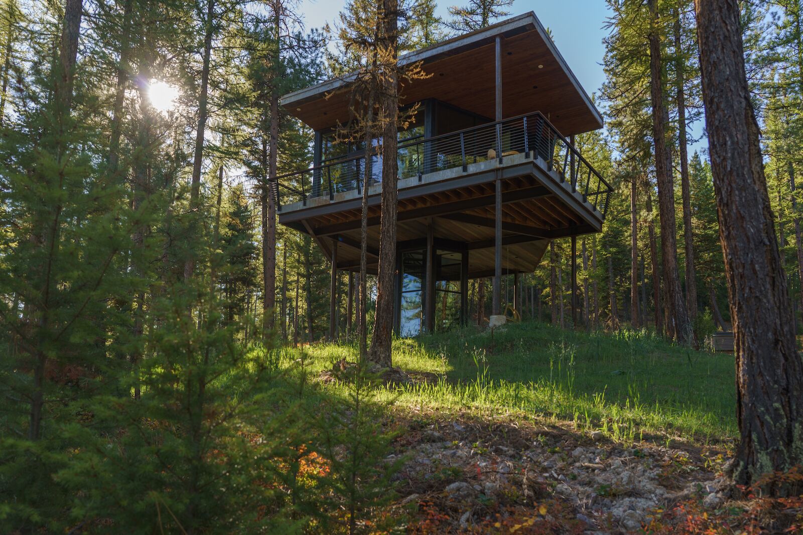 tree haus at the green-o in montana