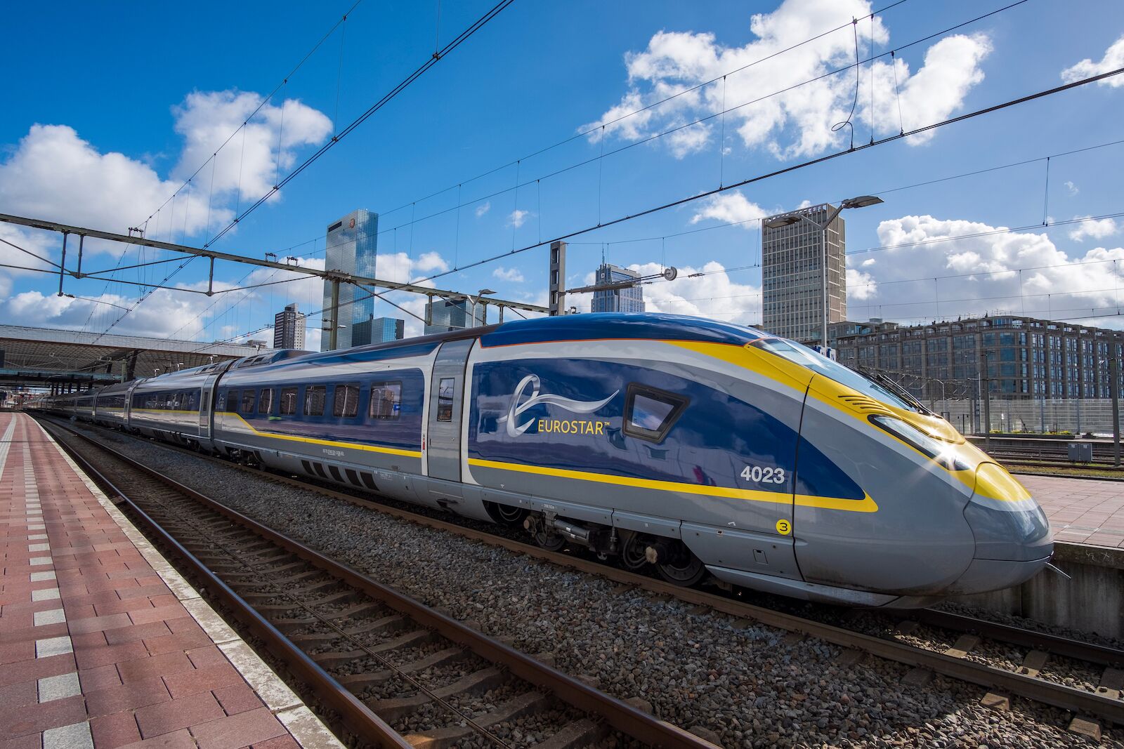 The Eurostar is a train that takes passengers from London to Amsterdam directly, among other destinations