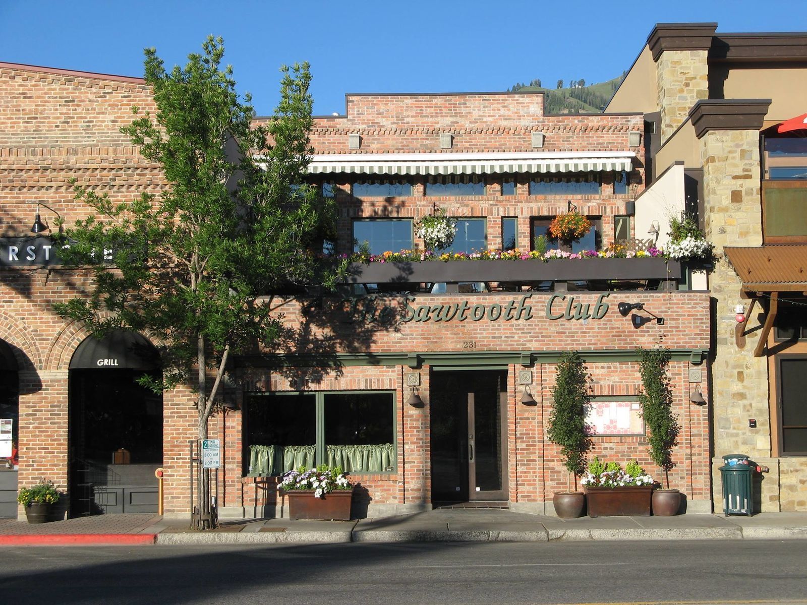 The exterior of the Sawtooth Club
