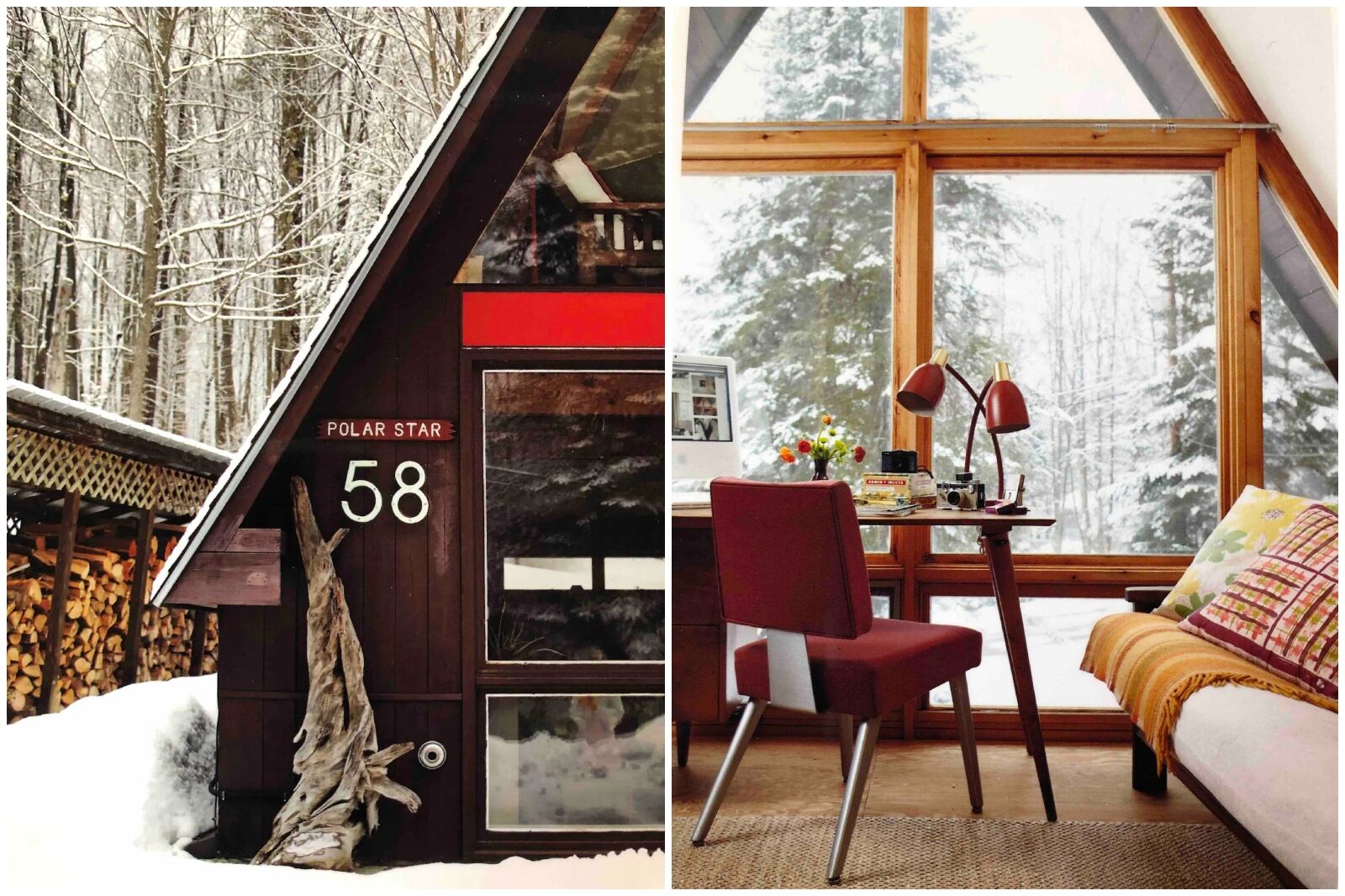 A-frame Airbnb in New Hampshire 