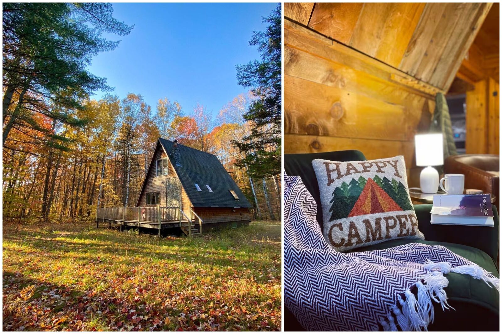 A-frame Airbnb in Maine