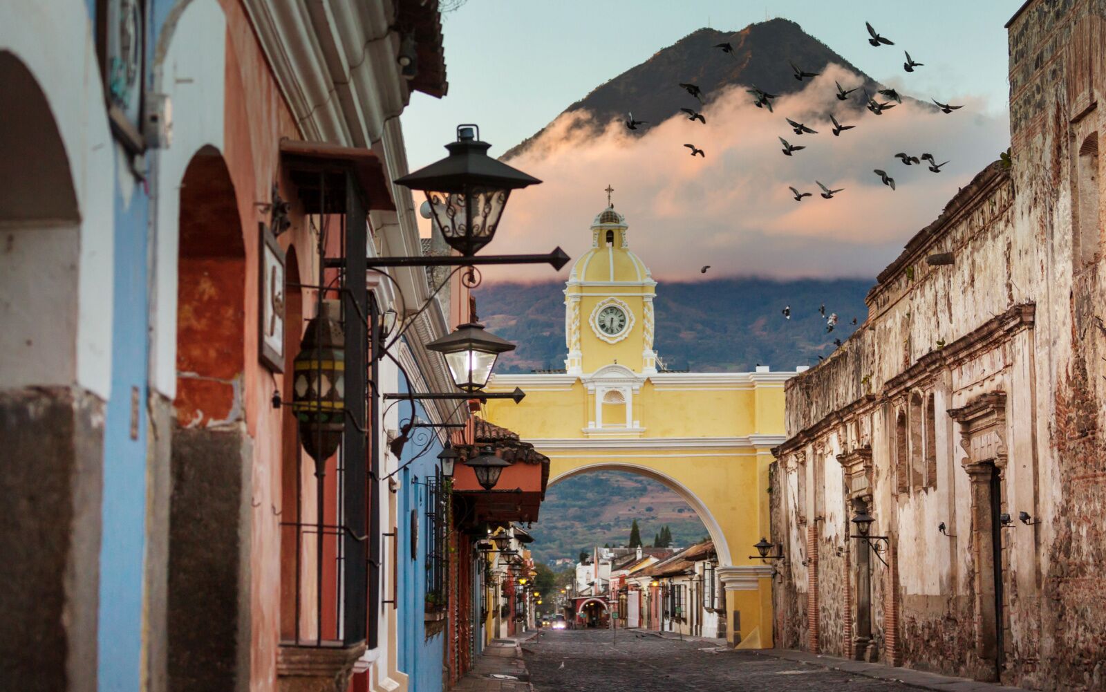 Antigua, guatemala - a city near many guatemala volcano hikes
