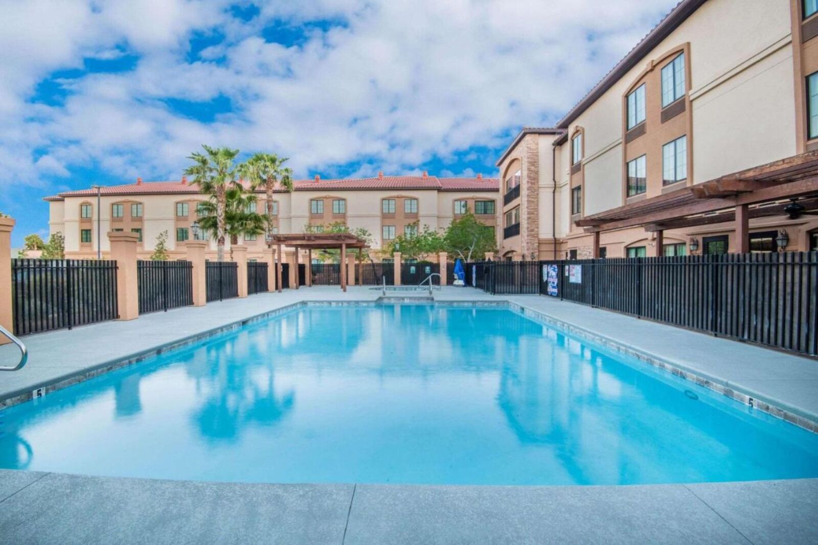 Pool at La Quinta Inn & Suites by Wyndham Las Vegas Airport South one of the best hotels near las vegas airport 