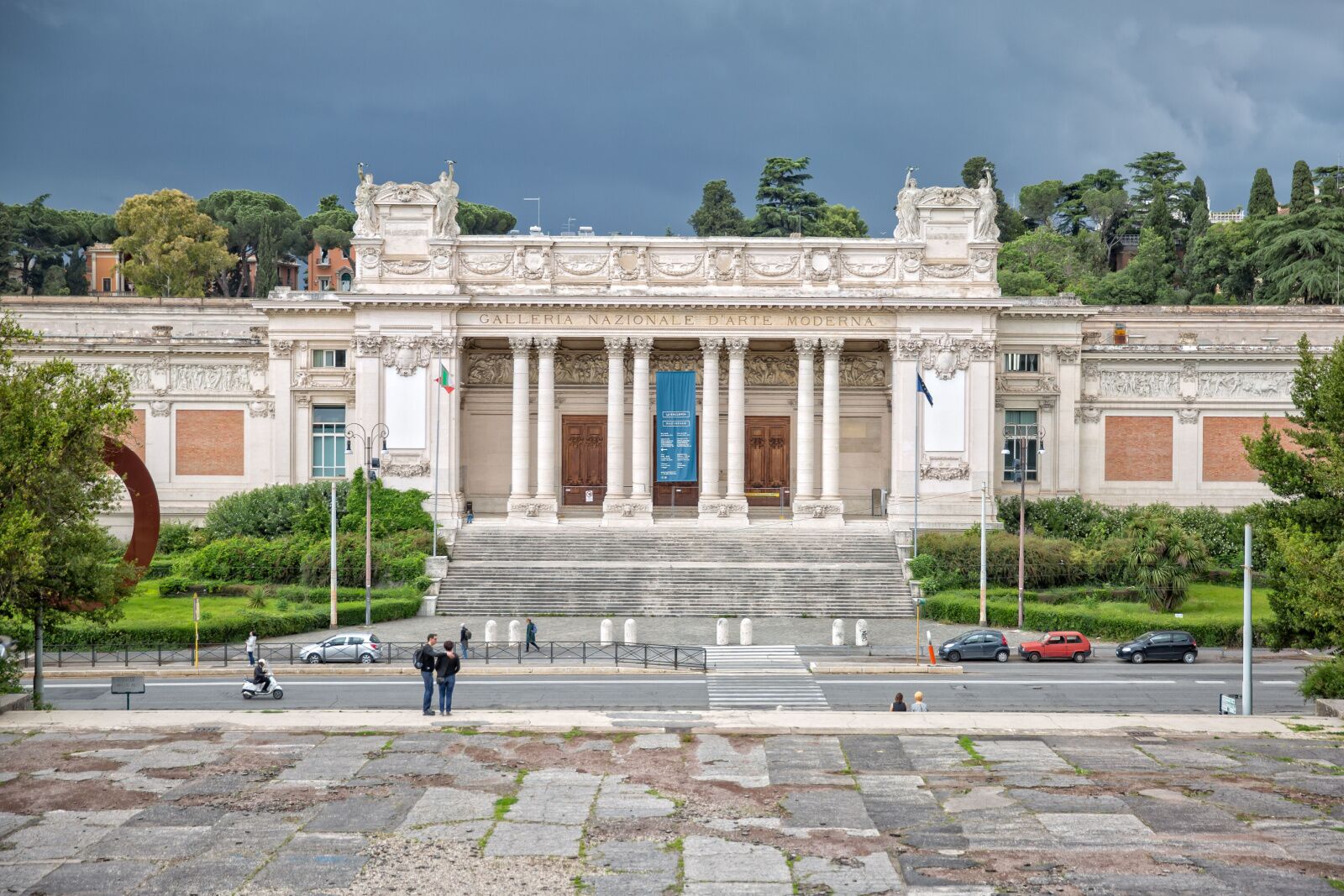 exterior of modern art museum in rome 