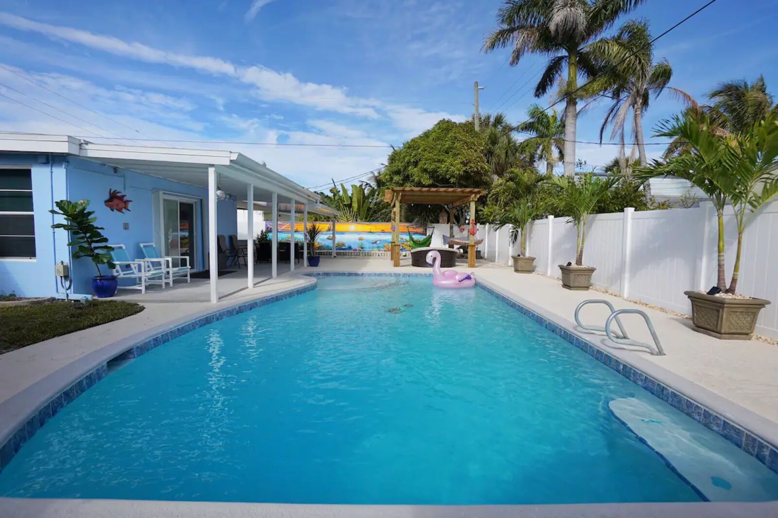 Swimming pool at Airbnb Cocoa Beach rental