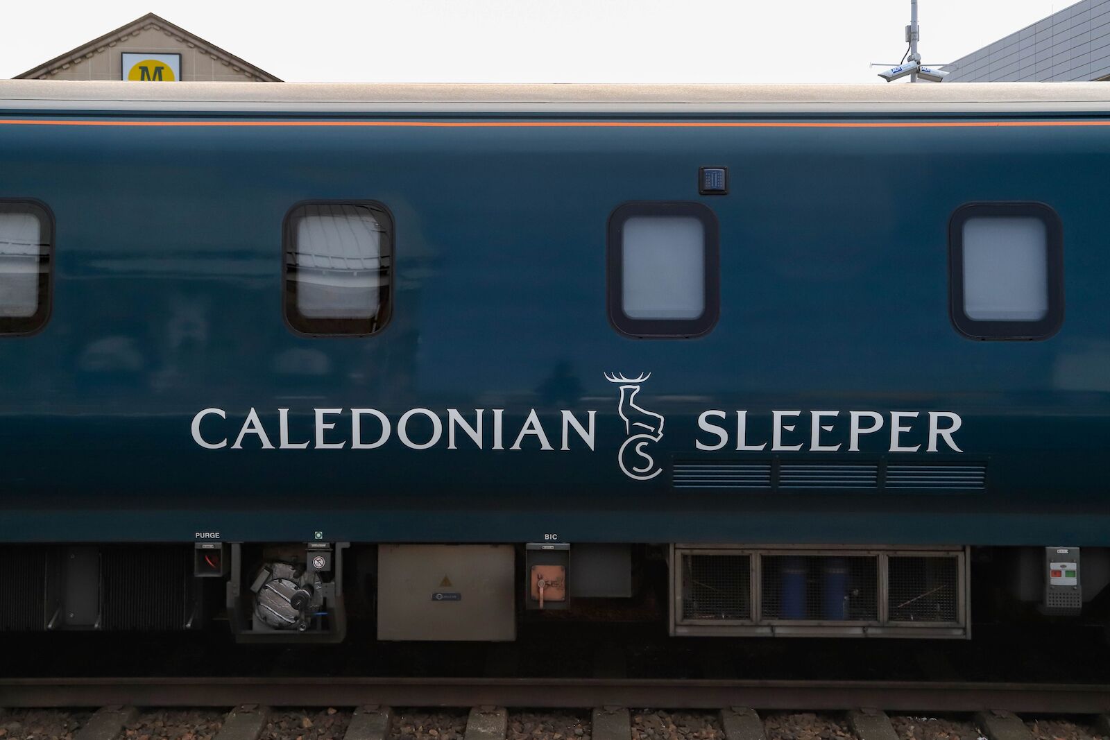Car on the Caledonian Sleeper, the London to Scotland sleeper train