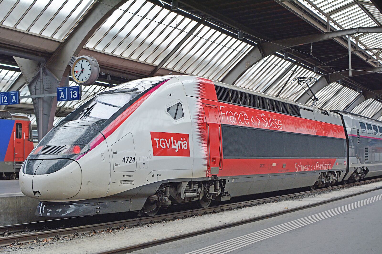TGV Lyria is a high-speed train that connect Paris to Zurich directly
