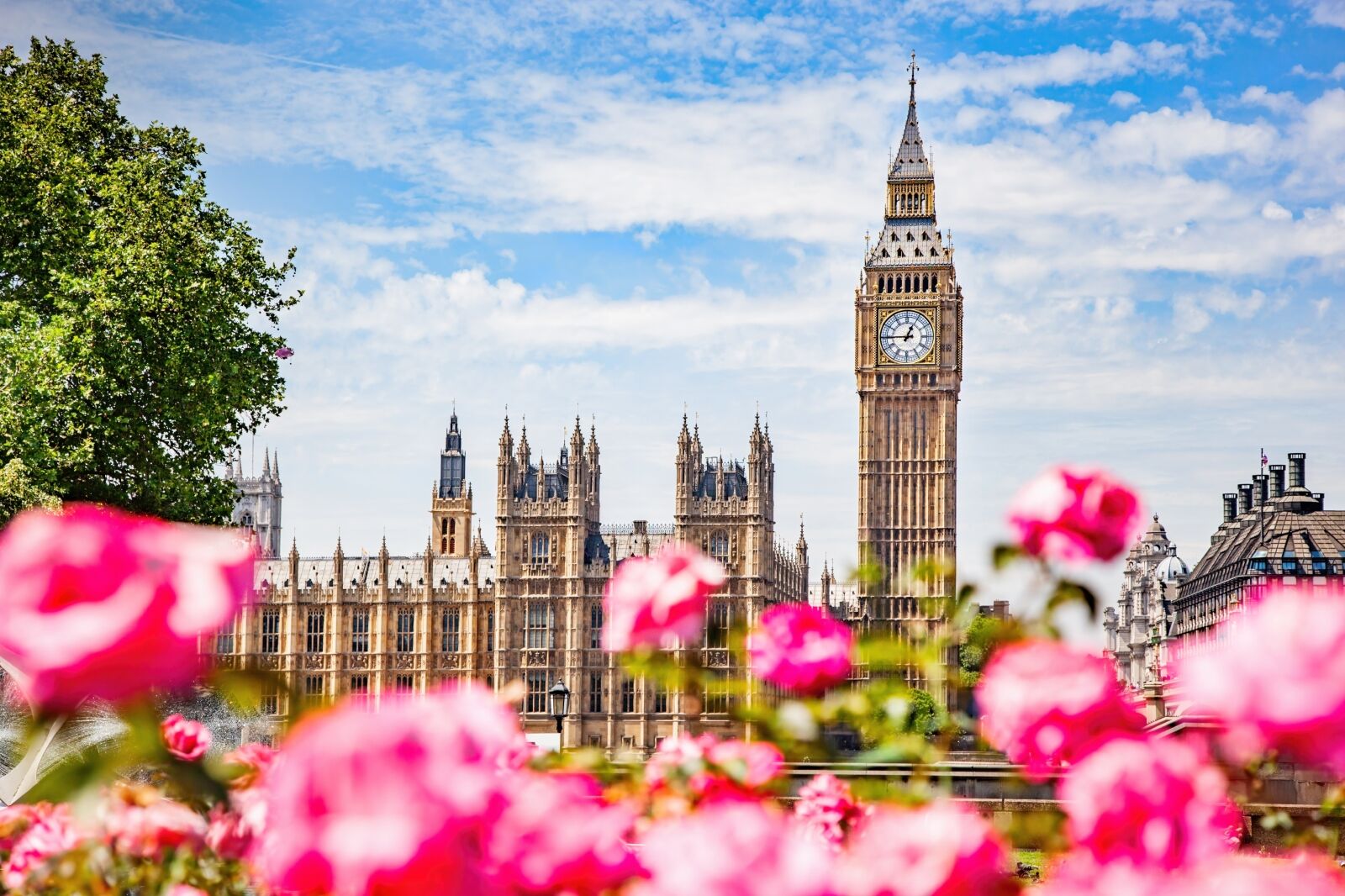 Big Ben, the Palace of Westminster in London